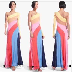 Staud one shoulder dress